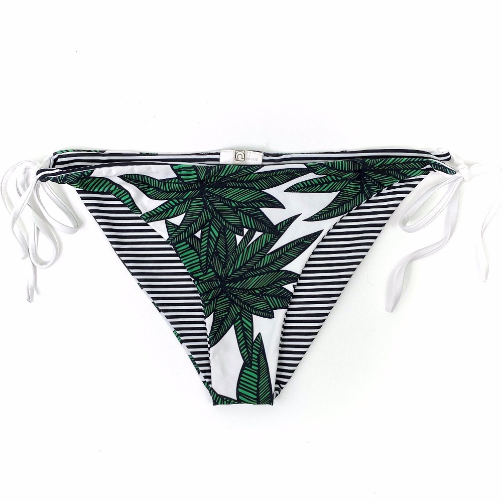 C Apparel swim bikini tropical palm bottom Sz L